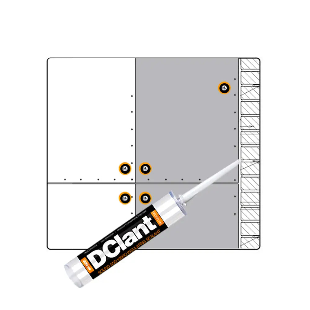 DClant Soundproofing system installation noise insulation seal