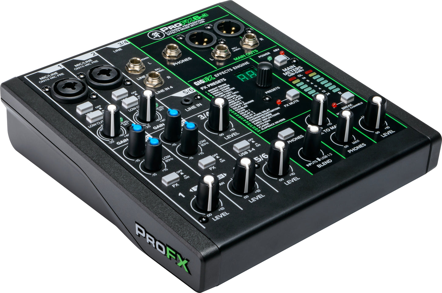 Mackie ProFX6v3 6-Channel Professional Analog Mixer with USB