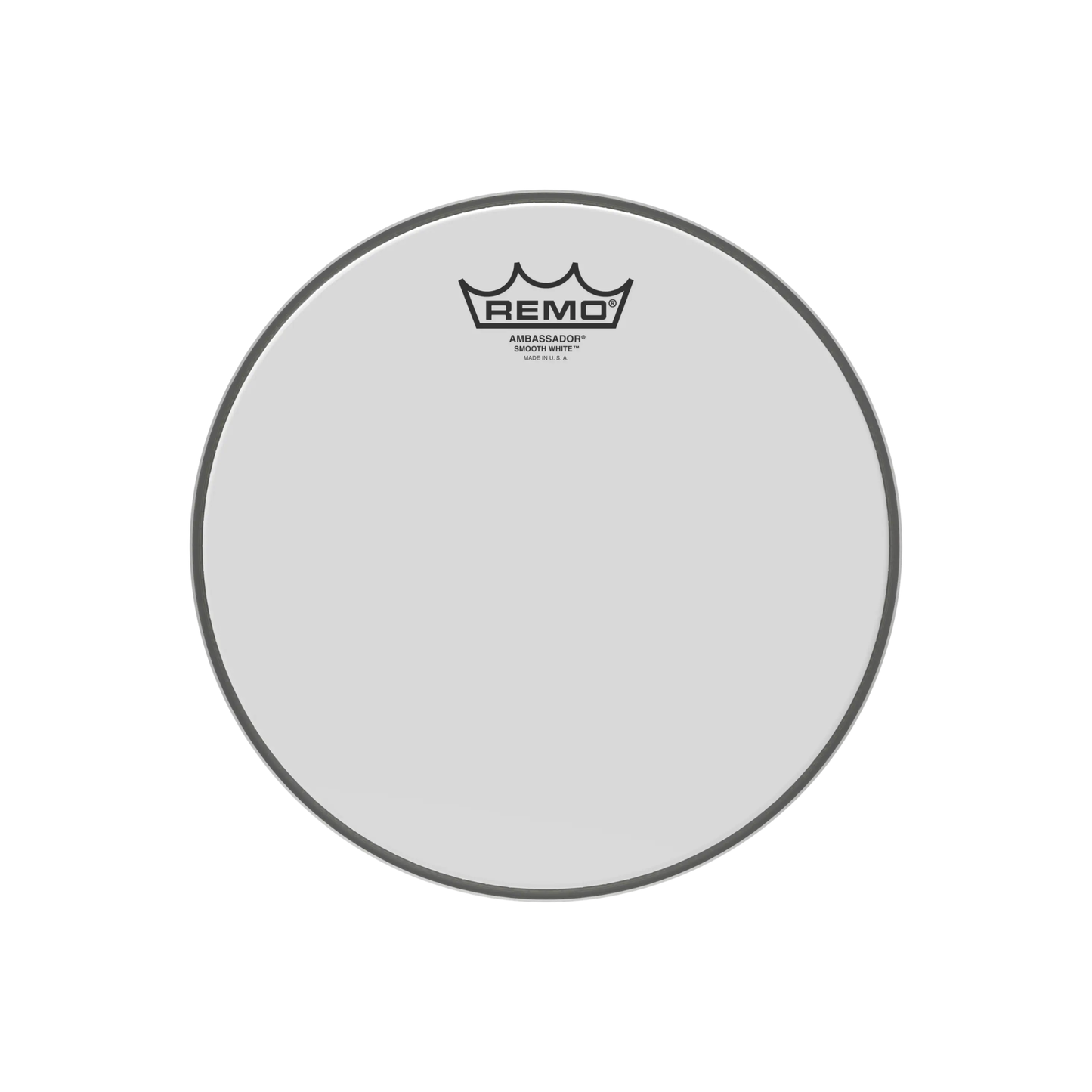 REMO BA-0210-00 Ambassador Smooth White Drumhead, 10"
