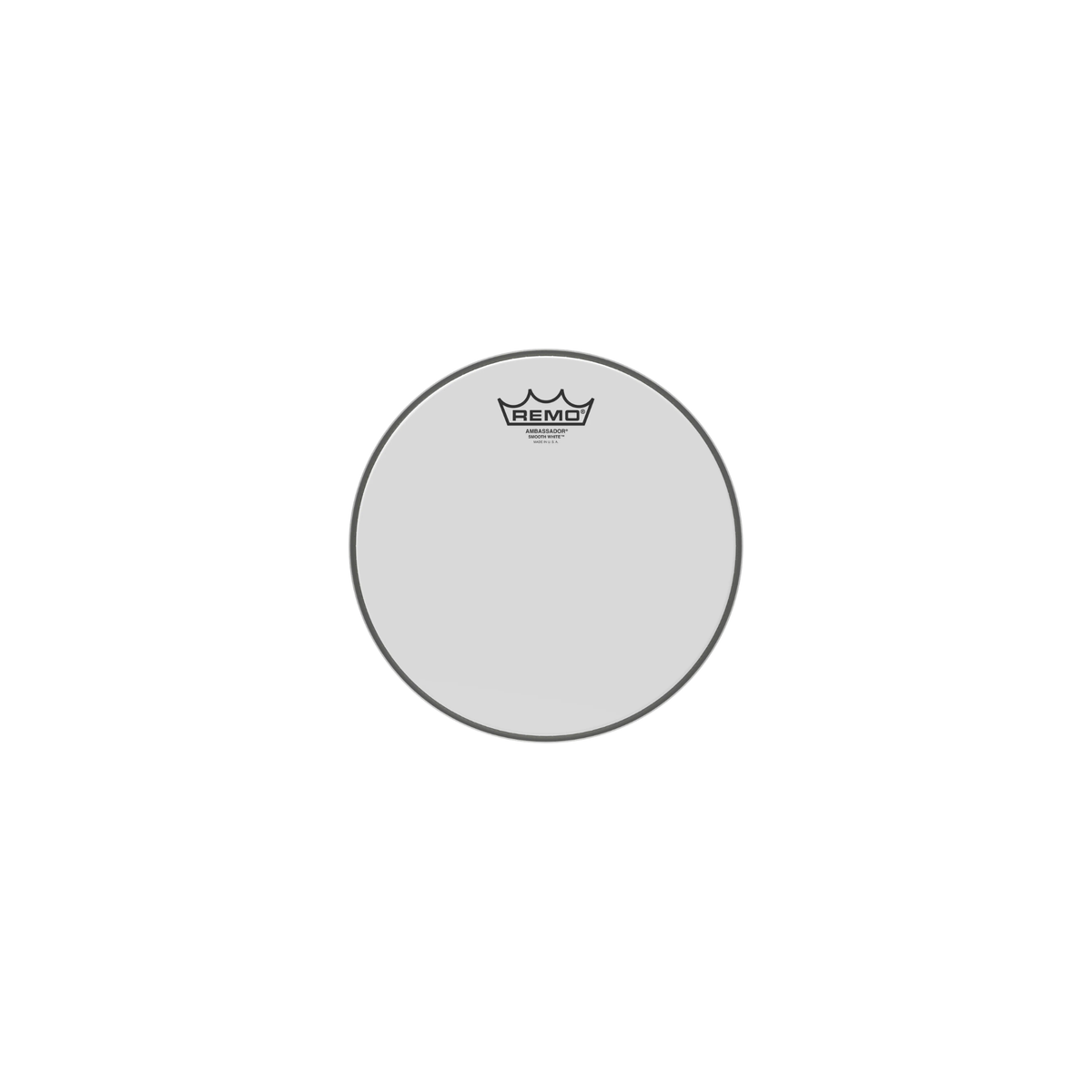 REMO BA-0210-00 Ambassador Smooth White Drumhead, 10"