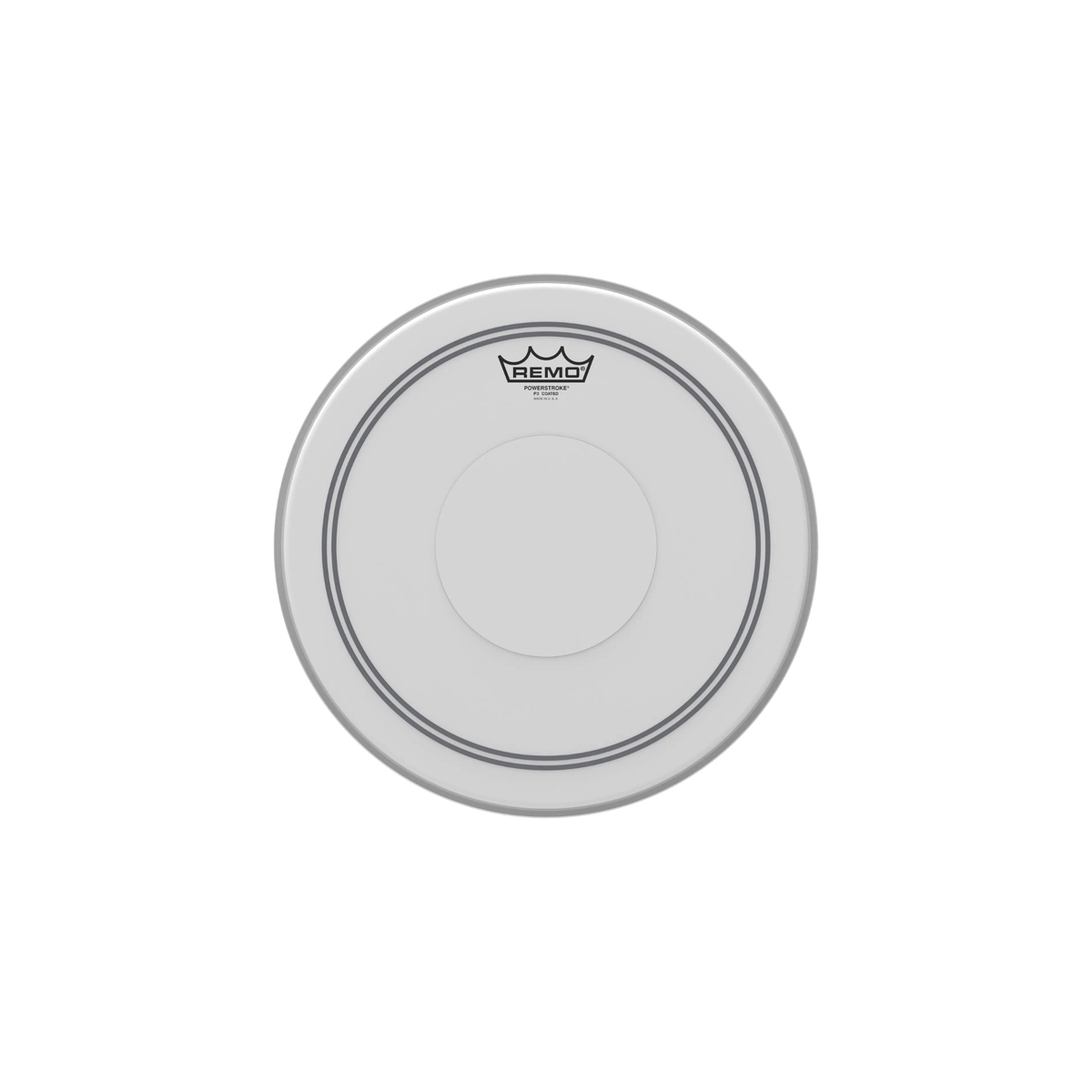 REMO P3-0114-C2 Powerstroke P3 Coated Drumhead - Top Clear Dot, 14"
