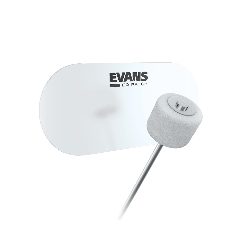 EVANS EQPC2 EQ Double Pedal Patch, Clear Plastic