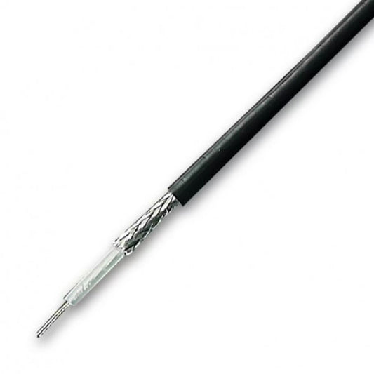 Van Damme 210006000 RG58 C/U 50 Ohm coax, black
