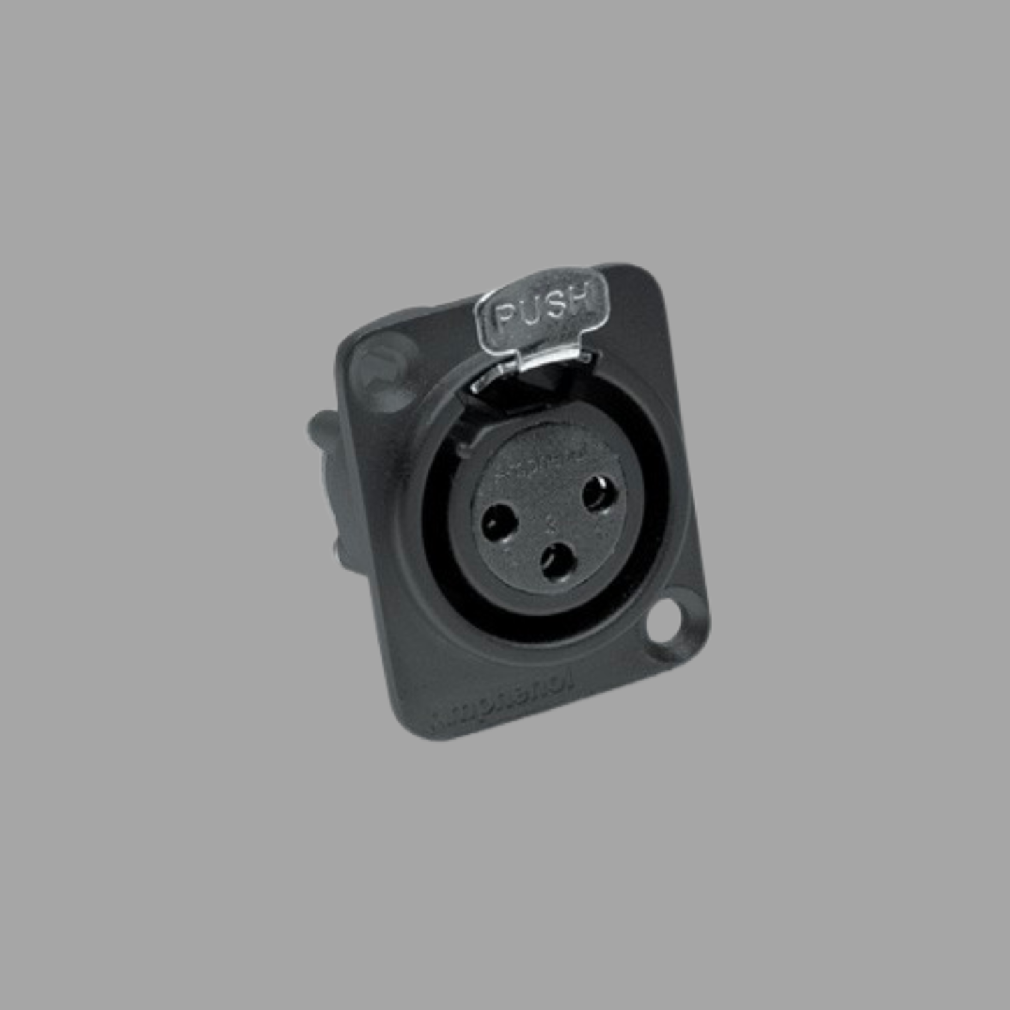 Amphenol AX3FDB 3 Pole XLR Female Chassis Mount