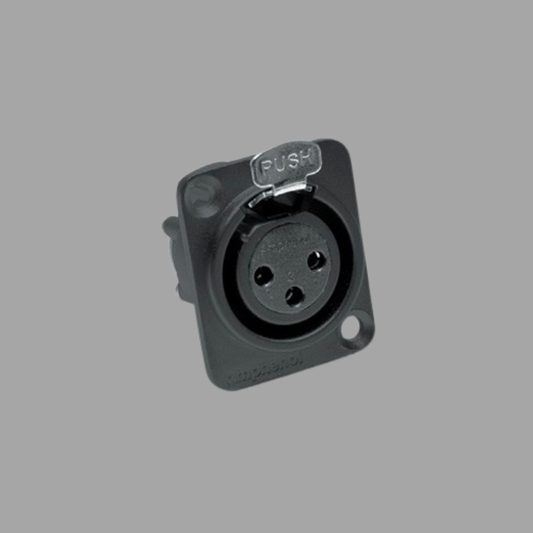 Amphenol AX3FDB 3 Pole XLR Female Chassis Mount