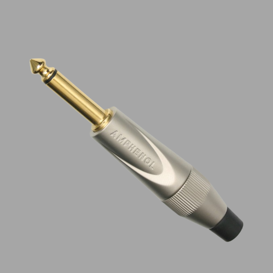 Amphenol TM2PNJ-AU 1/4" PHONE STR MONO GOLD METAL