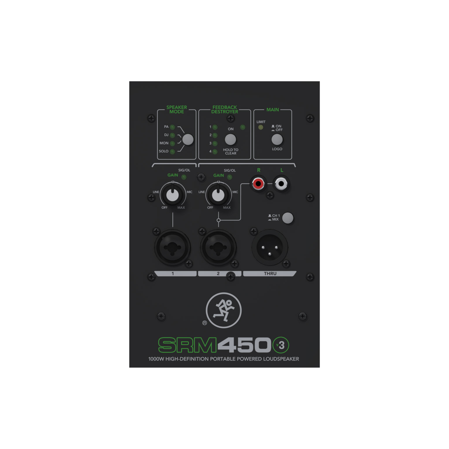 Mackie SRM450v3 1000W 12" Portable Powered Loudspeaker
