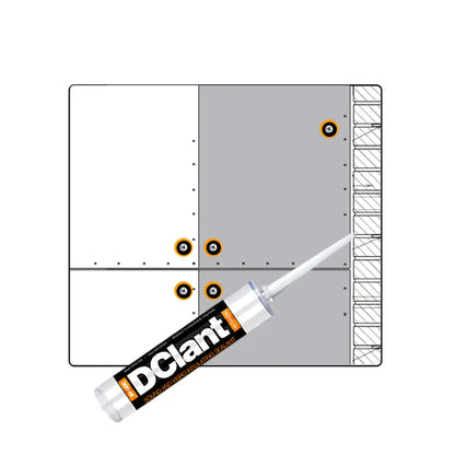 DClant Soundproofing system installation noise insulation seal