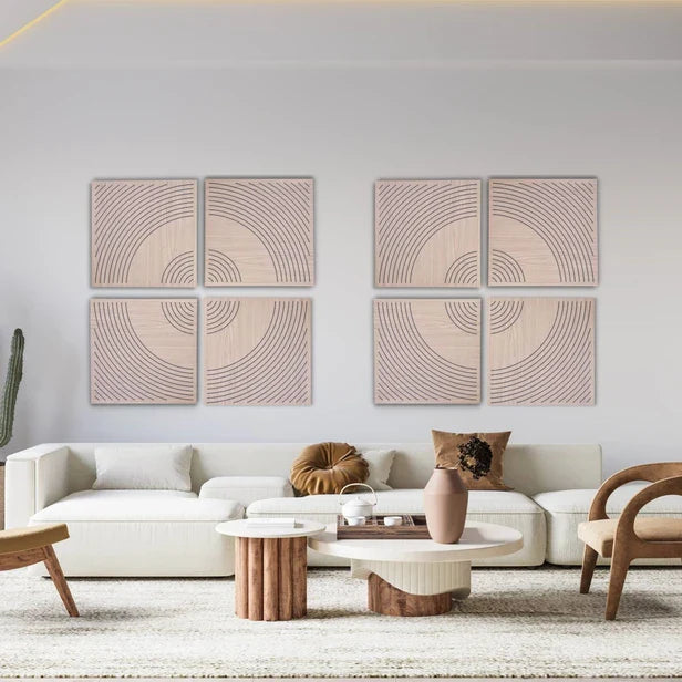 DECIBEL Wood perforated acoustic absorbing panel for wall Wavo