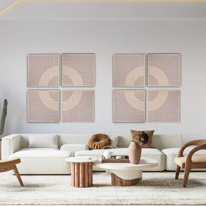 DECIBEL Wood perforated acoustic absorbing panel for wall Wavo