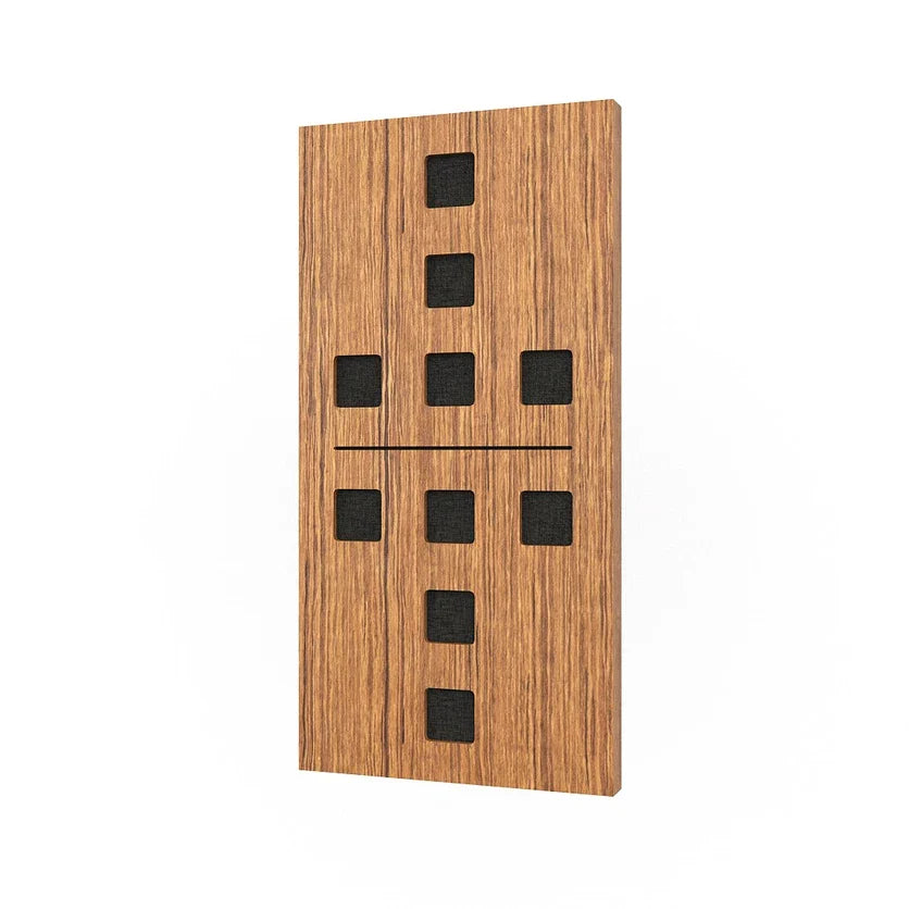 Domino Wood acoustic sound absorbing panel for wall DECIBEL DP7