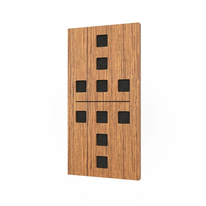 Domino Wood acoustic sound absorbing panel for wall DECIBEL DP7