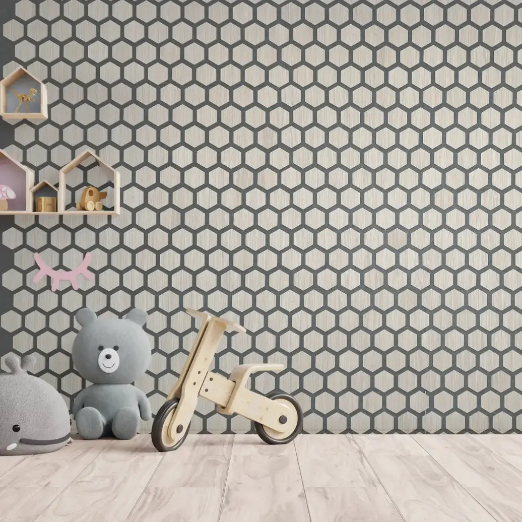 HexyBel Acoustic panel with wood MDF PET absorption DECIBEL