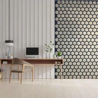 HexyBel Acoustic panel wood MDF PET sound absorption DECIBEL