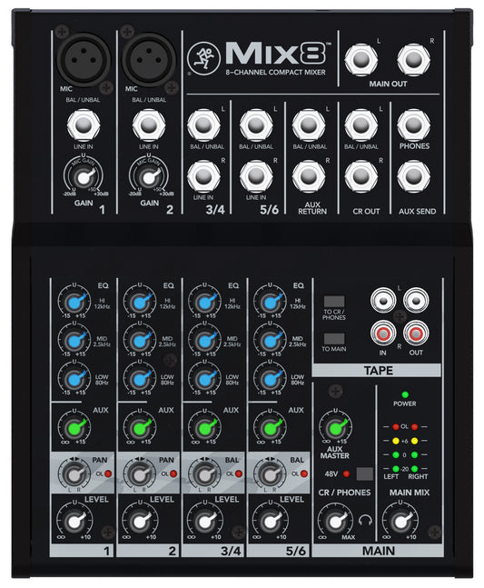 Mackie Mix8 8-Channel Mixer