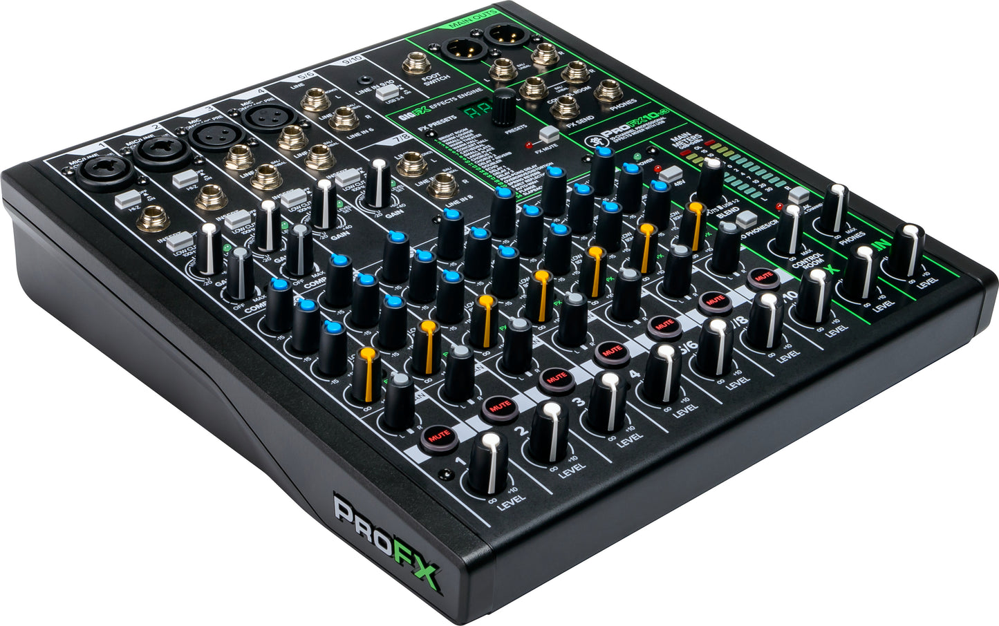 Mackie ProFX10v3 10-Channel Professional Analog Mixer with USB