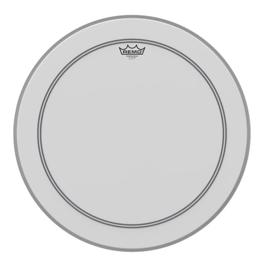 REMO P3-1120-C1-OH Bass, POWERSTROKE 3, Coated, 20" , No Stripe, 5.25" Offset Hole