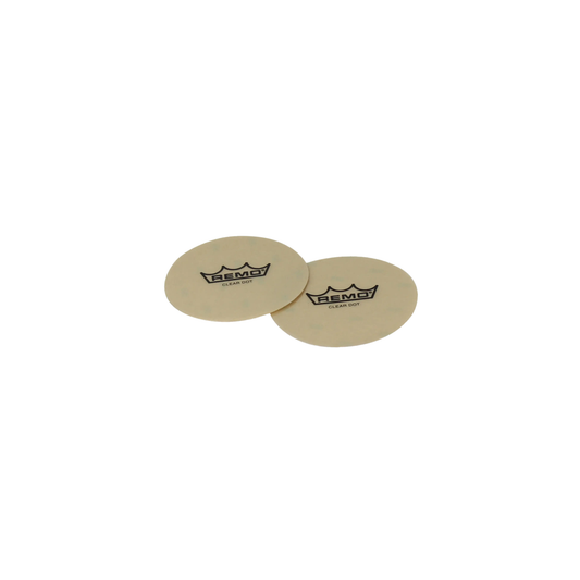 REMO HK-6204-02 Clear Dot Patch Sound Control, 4" Diameter, 2 Pcs