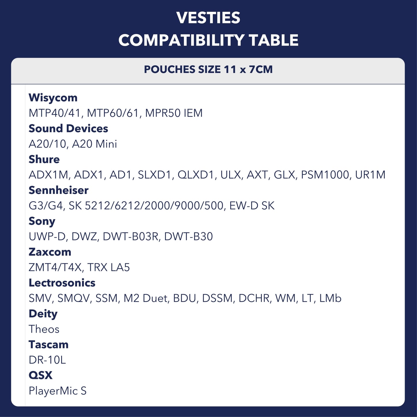 Vesties - Mic Vest
