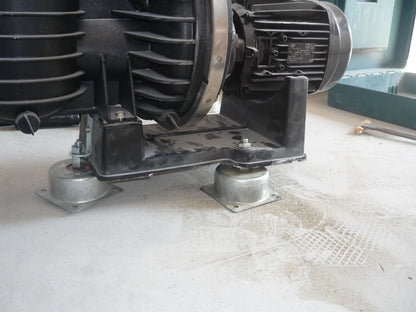 Industrial pump and motor on vibration isolators.
