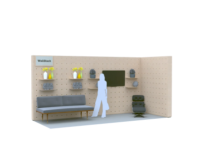 Wallstack Sofia modular partition wall system DECIBEL