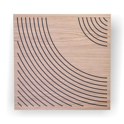 Wood acoustic sound absorbing panel for wall Wavo Oak