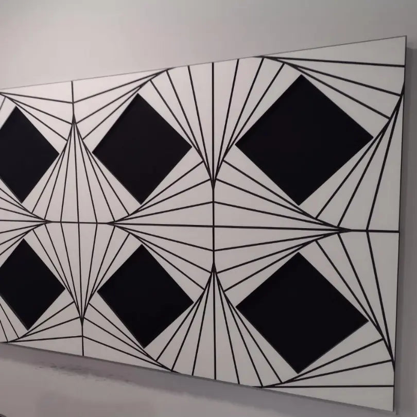 Wood perforated acoustic sound panel for wall and ceiling Diamond