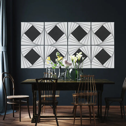 Wood perforated sound absorbing panel for wall and ceiling Diamond