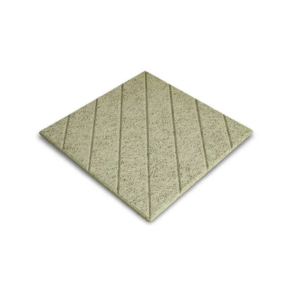 Diagonal Lines wood wool acoustic panel close up
