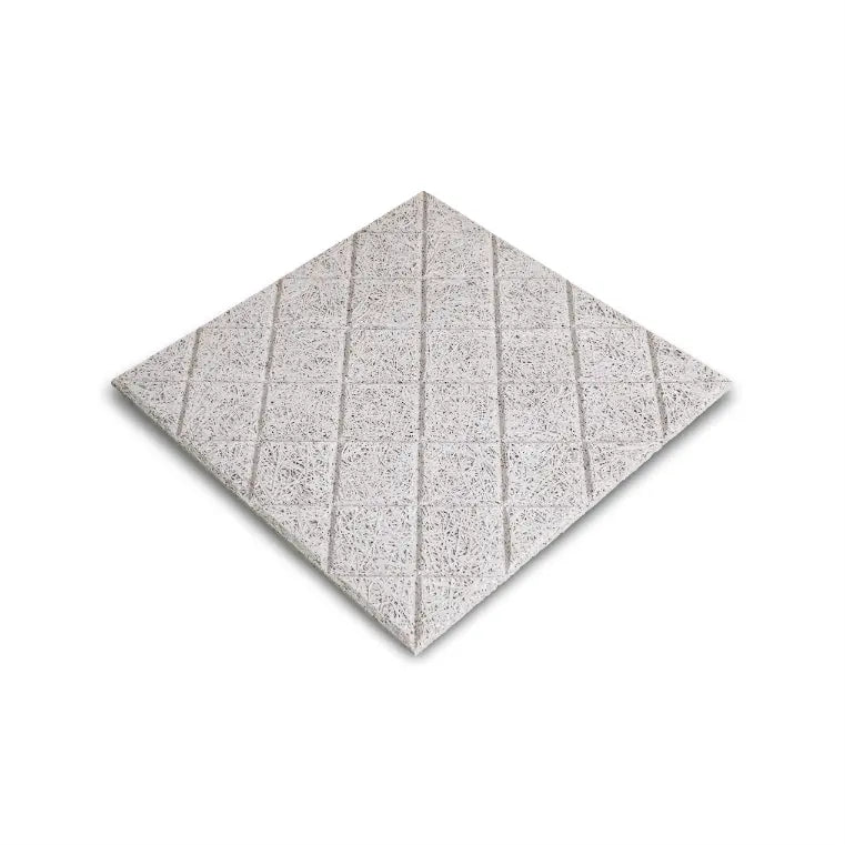 Modern Diagonal Squares wood wool panel for noise reduction