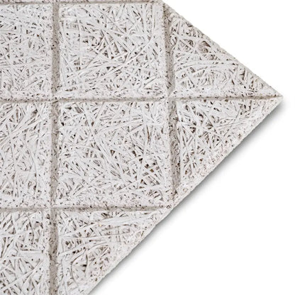 Diagonal Squares design in decorative wood wool panel
