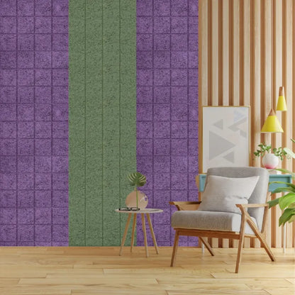 Wood Wool Acoustic Panel Sound absorbing board Diagonal Linear double color