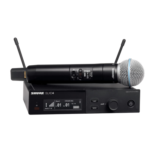 SHURE SLXD24E/B58-G59 single HH system W/ BETA58A mic (470-514MHz)