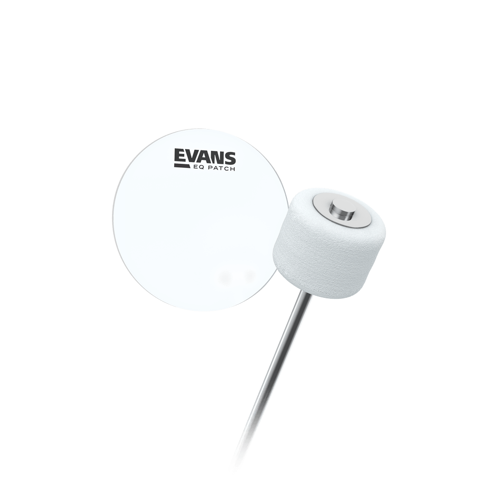 EVANS EQPC1 EQ Single Pedal Patch, Clear Plastic