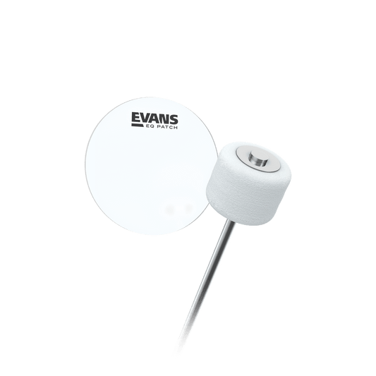 EVANS EQPC1 EQ Single Pedal Patch, Clear Plastic
