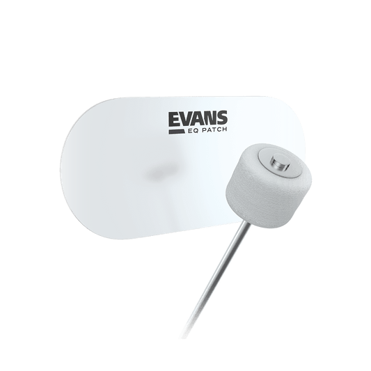 EVANS EQPC2 EQ Double Pedal Patch, Clear Plastic