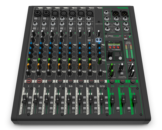 Mackie ProFX12v3+ 12-Channel Analog Mixer With Enhanced FX, USB Recording Modes and Bluetooth®