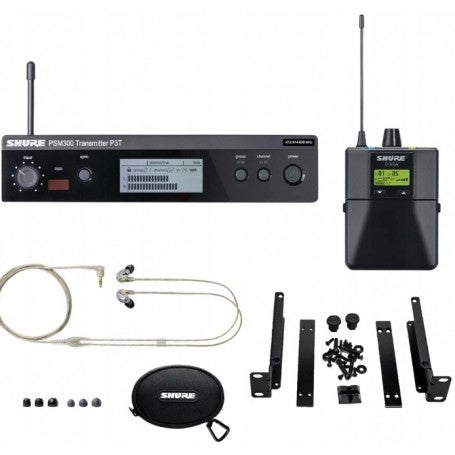 Shure PSM300 In Ear Pro System With SE215-CL